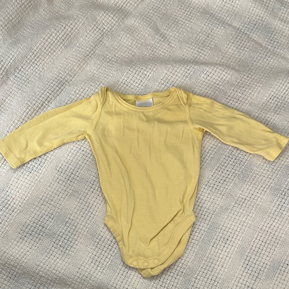Hanna Andersson Long Sleeve Baby Onesie